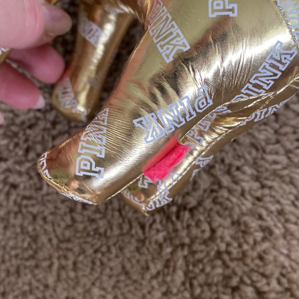 Victorias Secret Gold Pink Dog EUC - Picture 3 of 5